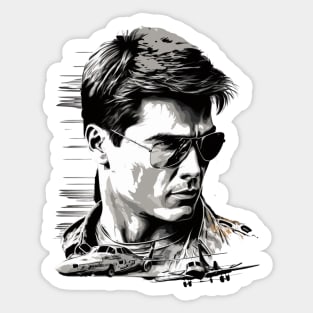 Tom Cruise - Top Gun Design Sticker